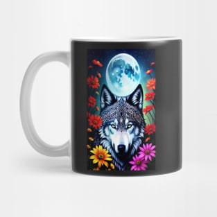 Tribal Wolf Mug